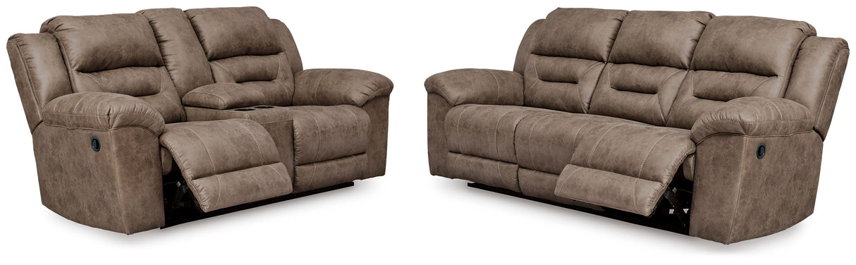 Stoneland Reclining Sofa and Power Reclining Loveseat - 39905U4