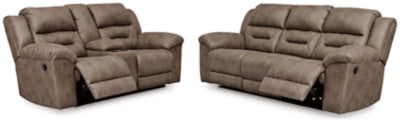 Stoneland Reclining Sofa and Power Reclining Loveseat - 39905U4