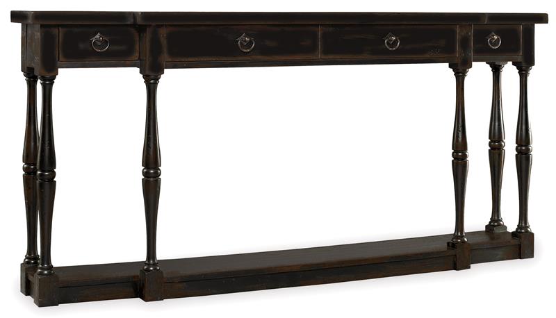 Sanctuary Four-Drawer Thin Console - Ebony - 3005-85001