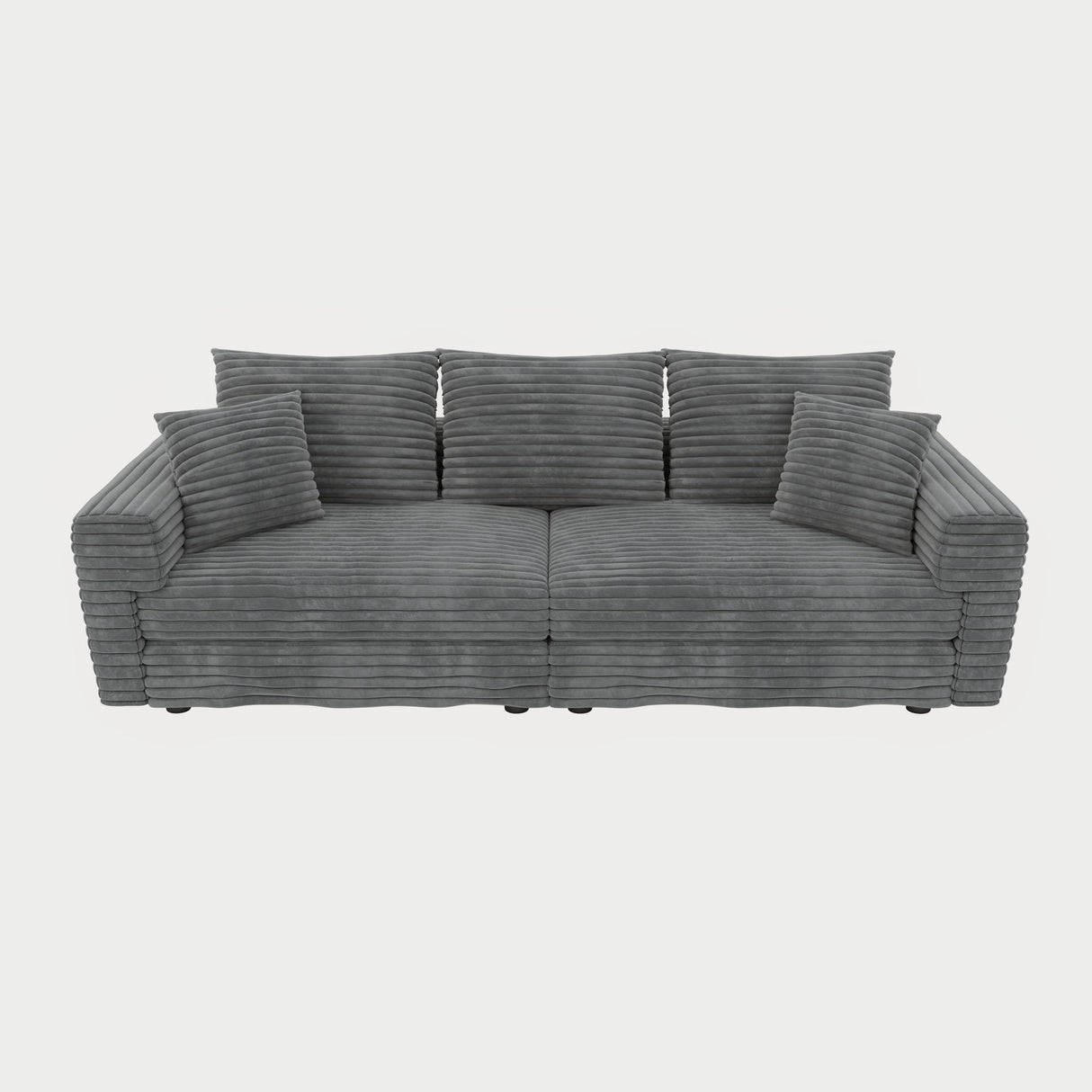 4 Seat Sofa, Modern Comfy Upholstered Sofa Cloud Couch, Deep Seat Couches With Soft Pillows
