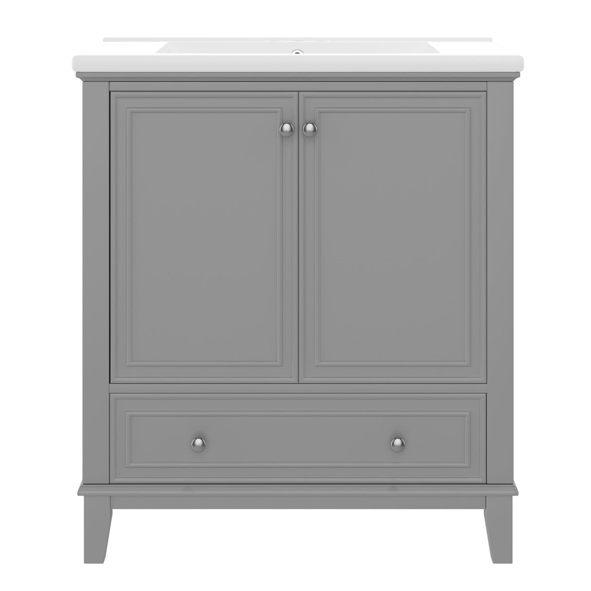 Modern Bathroom Vanity With Sink Combo, Doors And Drawer