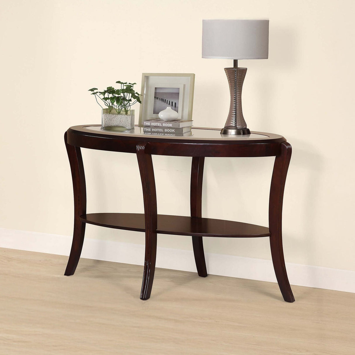 Table With Tempered Glass Shelf