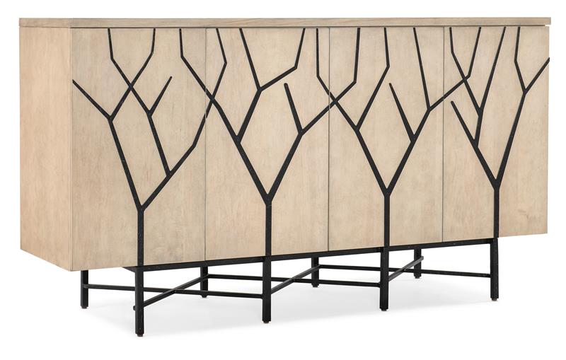 Melange Branched Four Door Entertainment Credenza - 628-55042-05