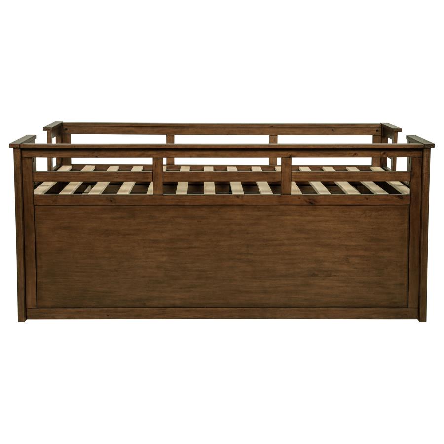 Carlsbad Wood Twin Captains Bed With Trundle Medium Brown - 400716T