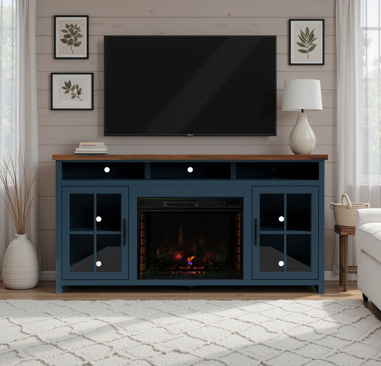 Nantucket - Fireplace TV Stand Console