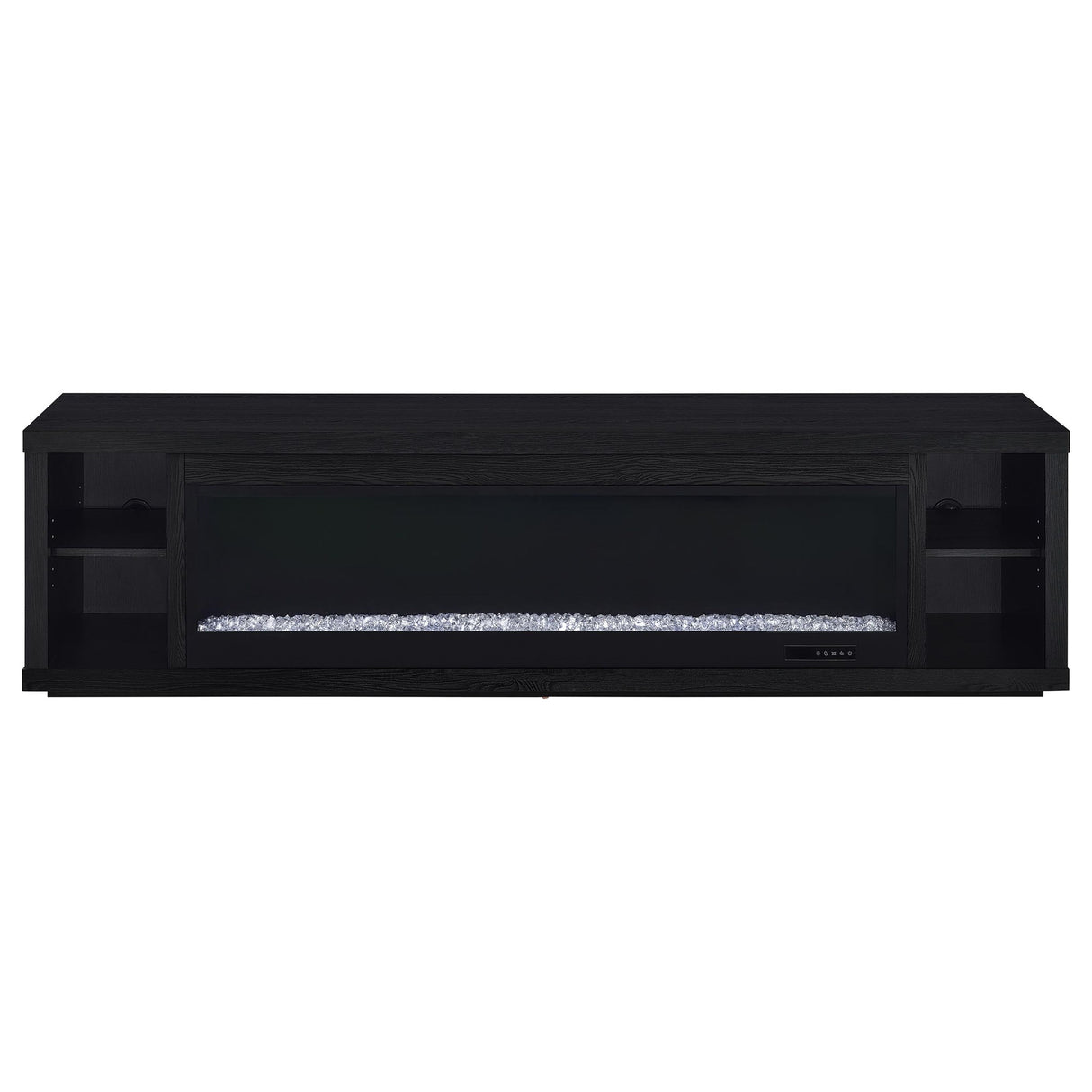 Joselyn - Fireplace TV Stand With Flame Visualizer - Black