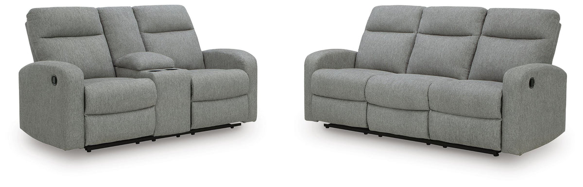 Gauntlet Reclining Sofa and Loveseat - PC42204U1