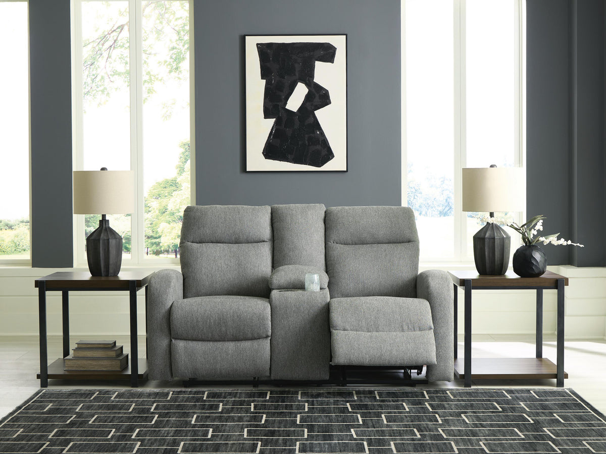 Gauntlet Reclining Loveseat with Console - PC4220494