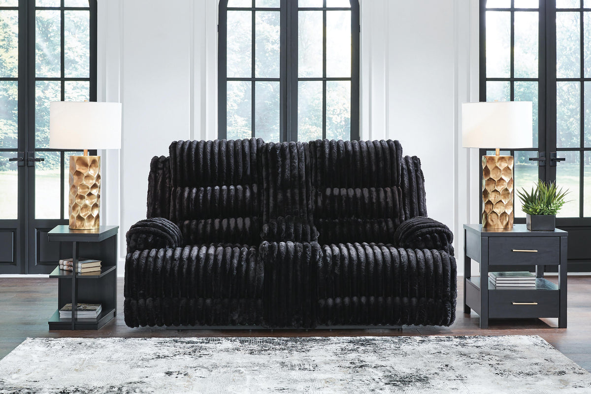 Rhines Falls Power Reclining Loveseat with Console - PC4280596
