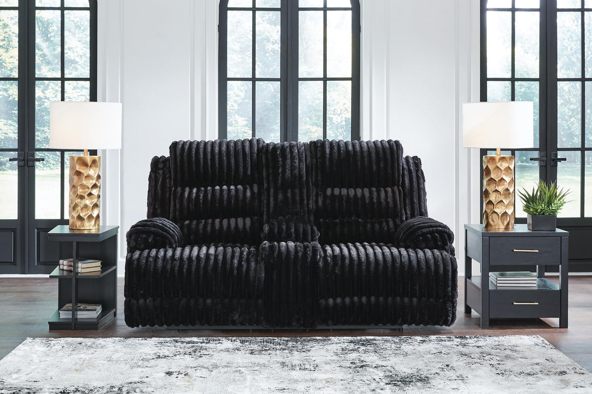 Rhines Falls Power Reclining Loveseat with Console - PC4280596