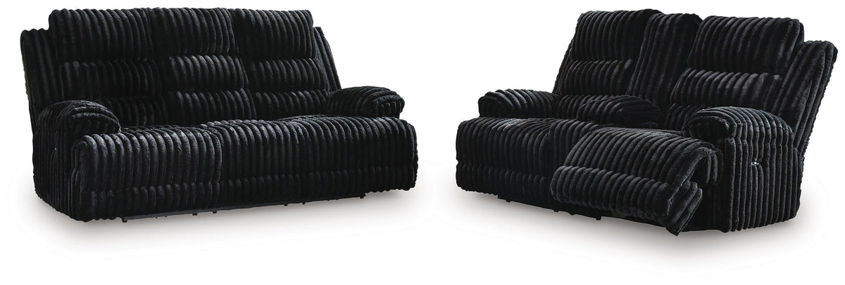 Rhines Falls Power Reclining Sofa and Loveseat - PC42805U1