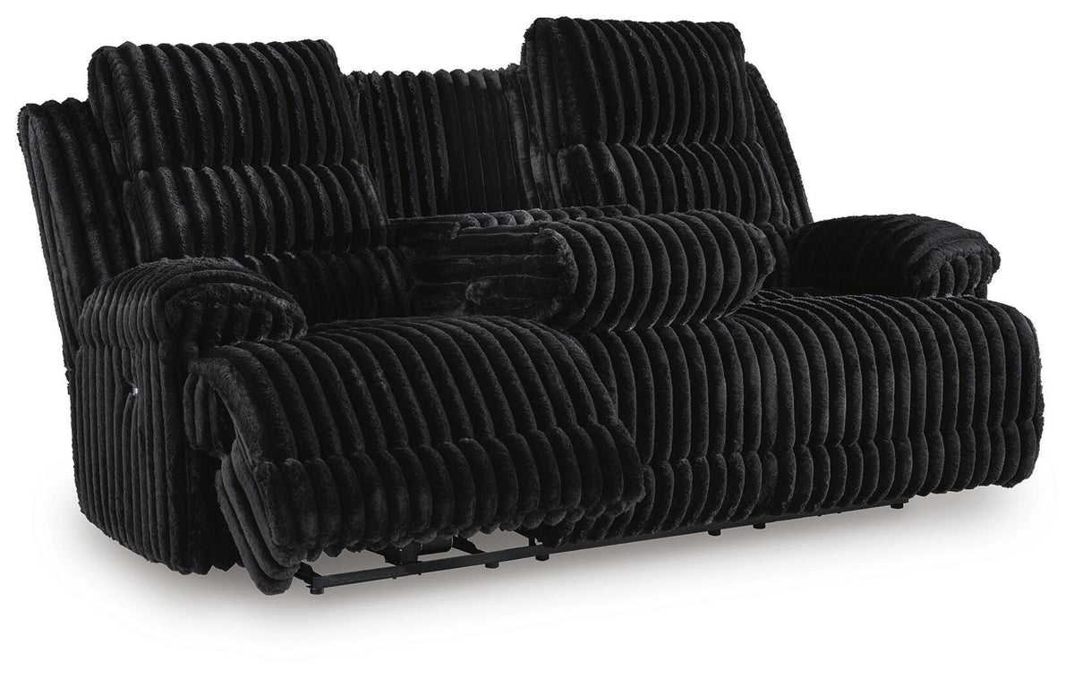 Rhines Falls Power Reclining Sofa with Drop Down Table - PC4280599