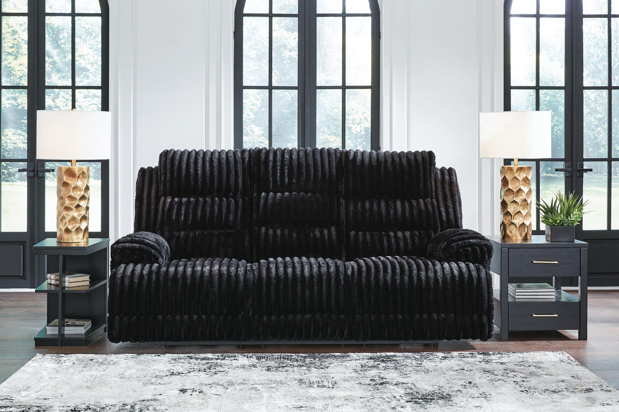 Rhine Falls Power Reclining Sofa with Drop Down Table - PC4280599