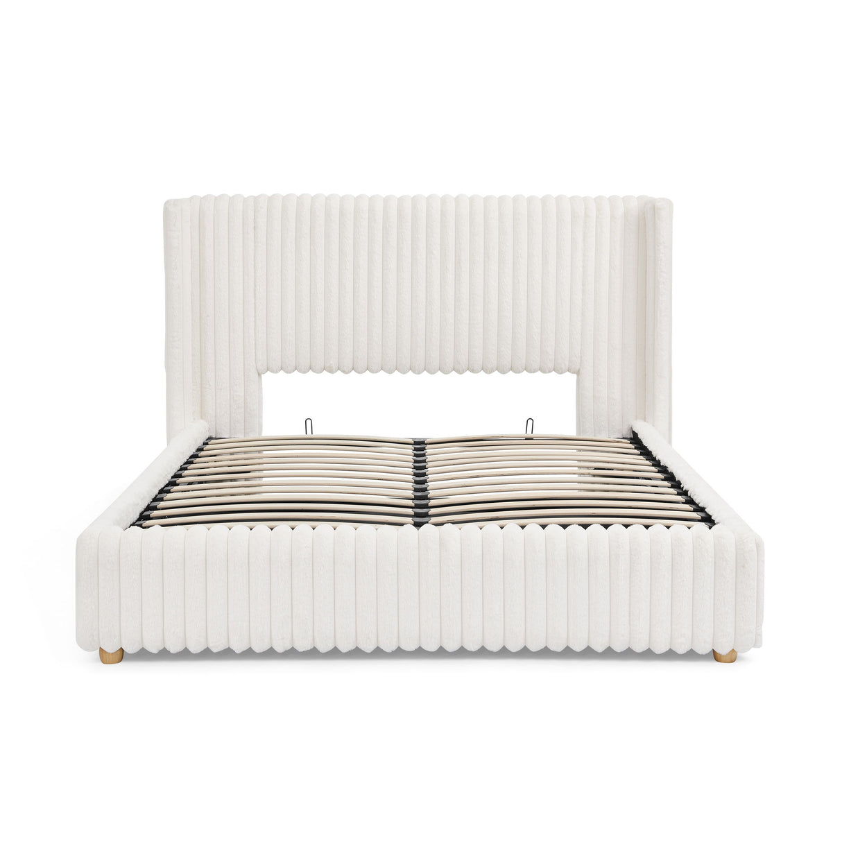 Functional Vertical Striped Bed With Gas Lift Storage