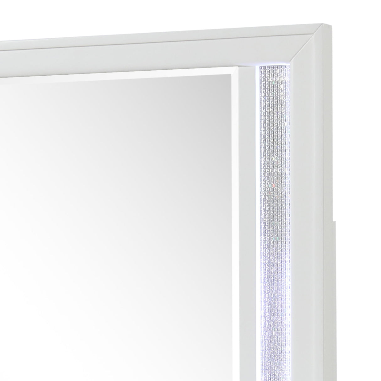 Abigale - Mirror For Dresser Top Made With LED (Includes Only Mirror) - White