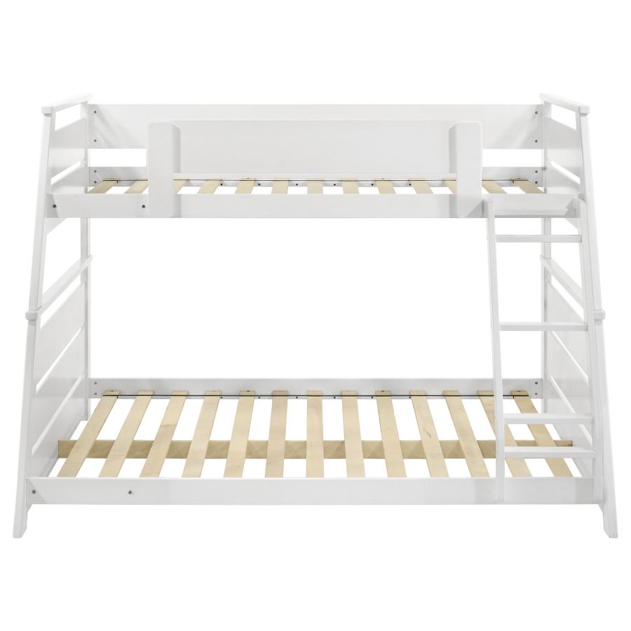 Holden Wood Veneer Twin Over Full Bunk Bed White - 460593WHT