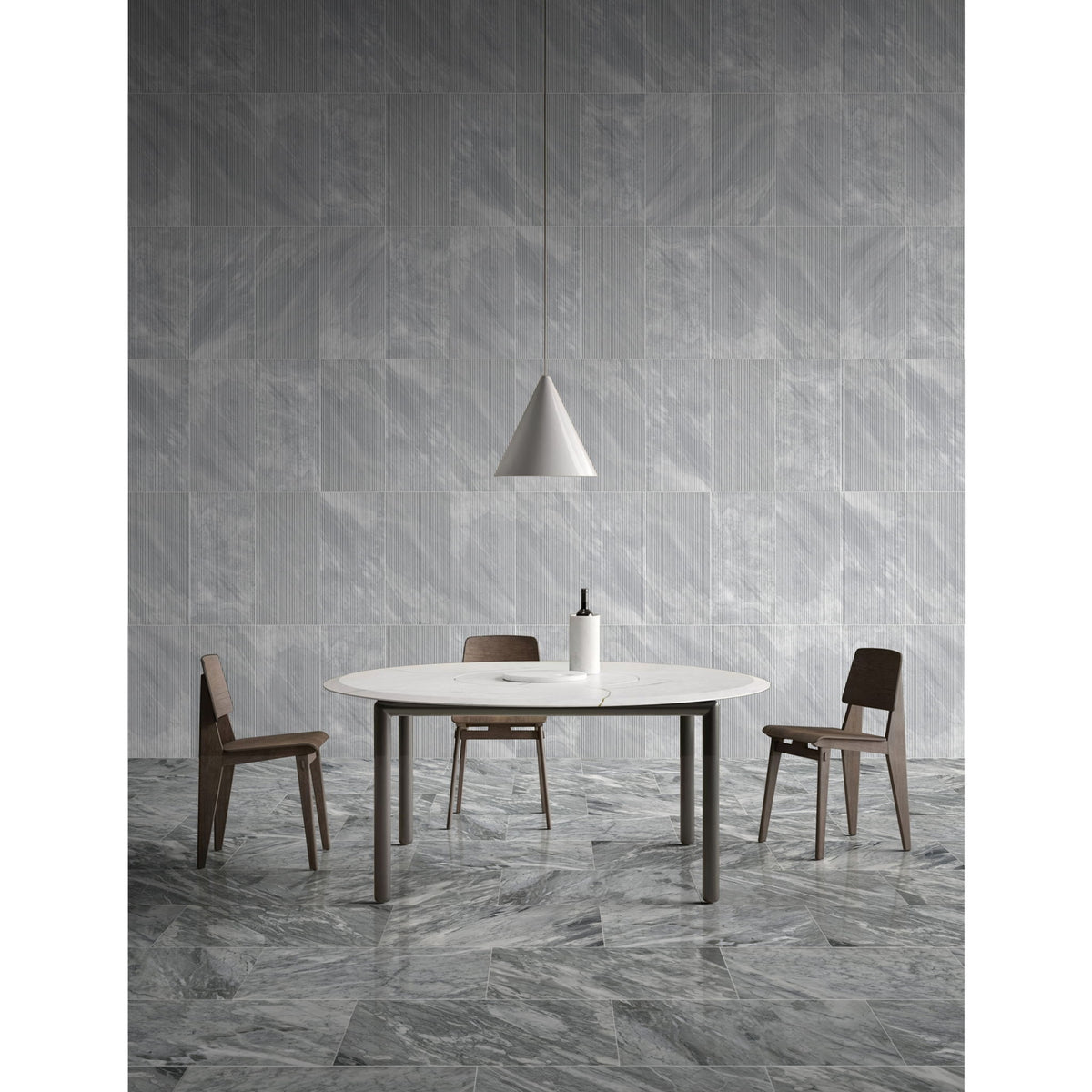 Textured Finished, 3D Tiles For Wall Decoration (Set of 4)