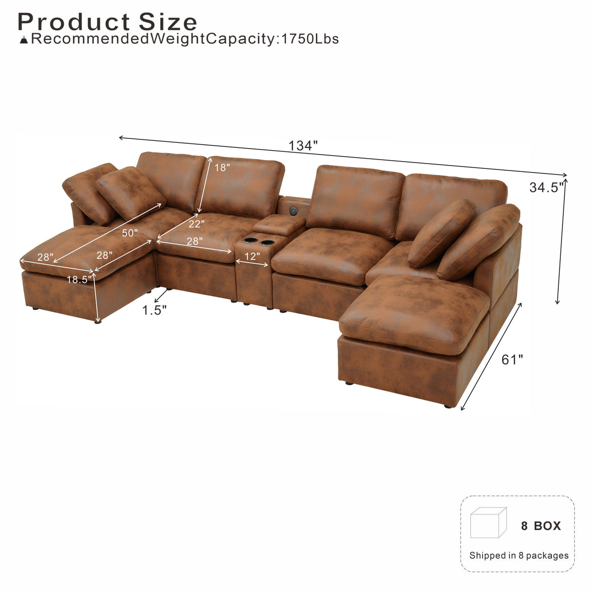 Modular Design Cloud Sofa, Freely Configurable