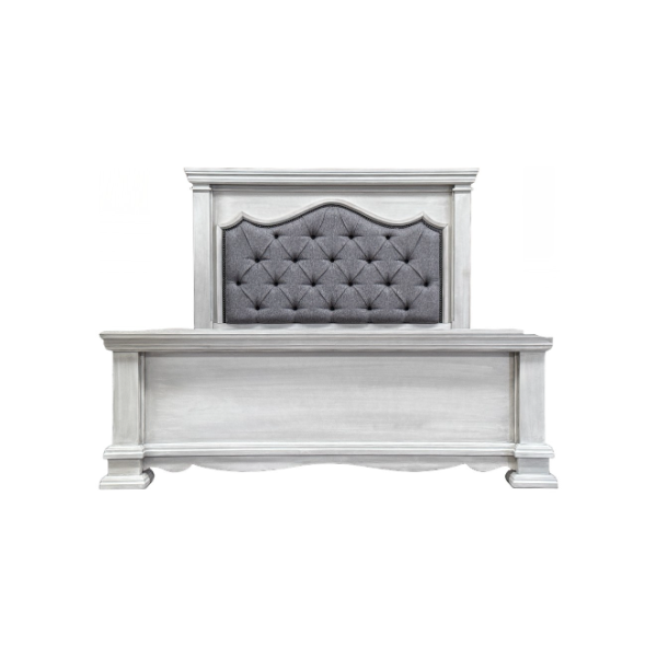 Z Castle Moon Queen Padded Bed, Dresser, & Mirror - CASTLEQP+CASTLEMF+CASTLEQS+CASTLEDM+CASTLEMM