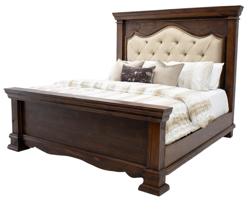 Chalet King Padded Bed - CHALKPWF+CHALKPWH+CHALKPWR