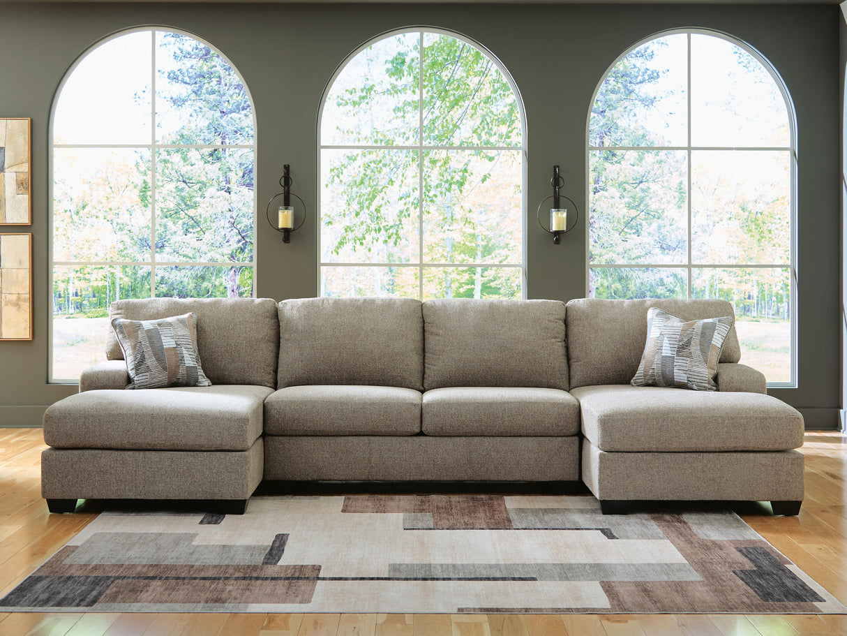 Newellen 3-Piece Sectional with Double Chaise - 48404S3