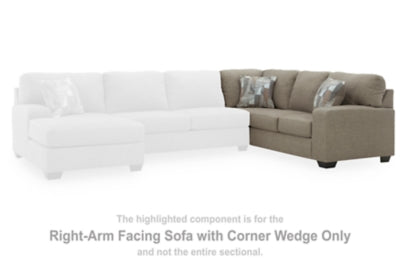 Newellen Right-Arm Facing Sofa with Corner Wedge - 4840449