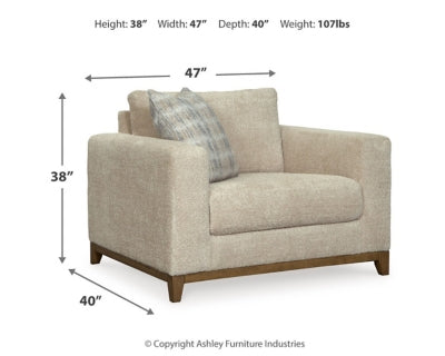 Parklynn Oversized Chair and Ottoman - 48902U2