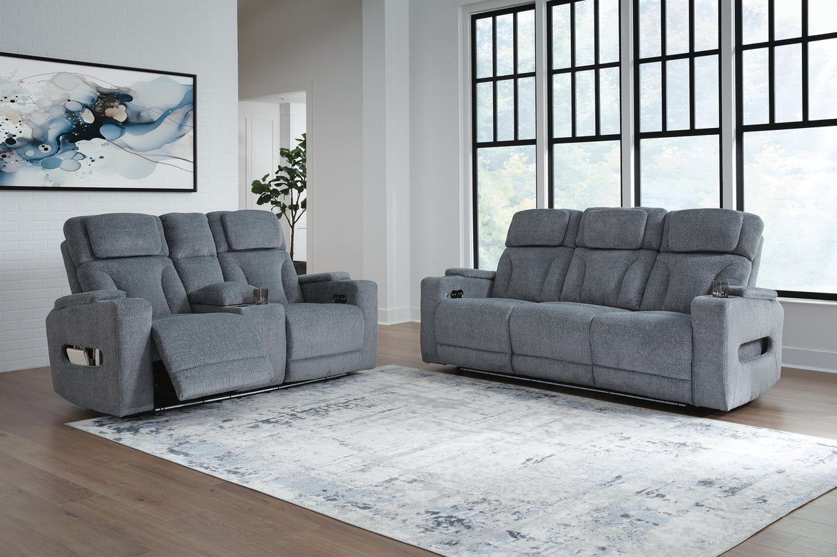 Studio Cave Power Reclining Sofa and Loveseat - PC49802U1