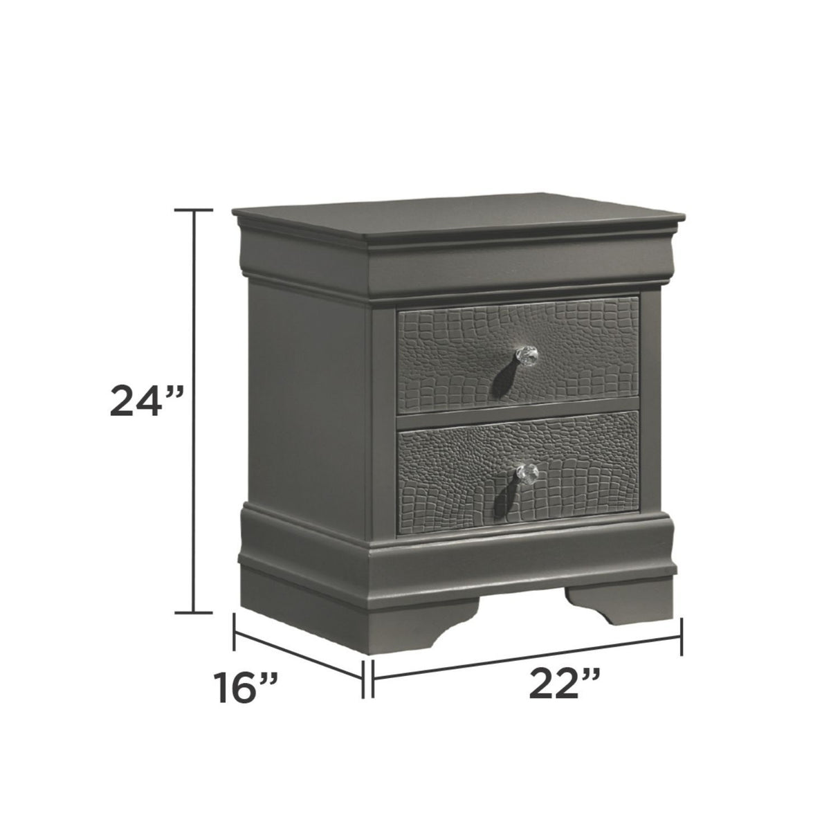 Blaze - 2 Drawer Nightstand