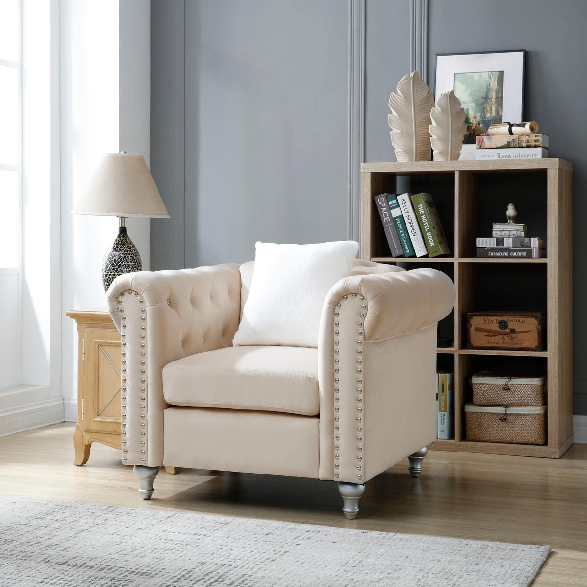 Single Seater Armchair - Beige
