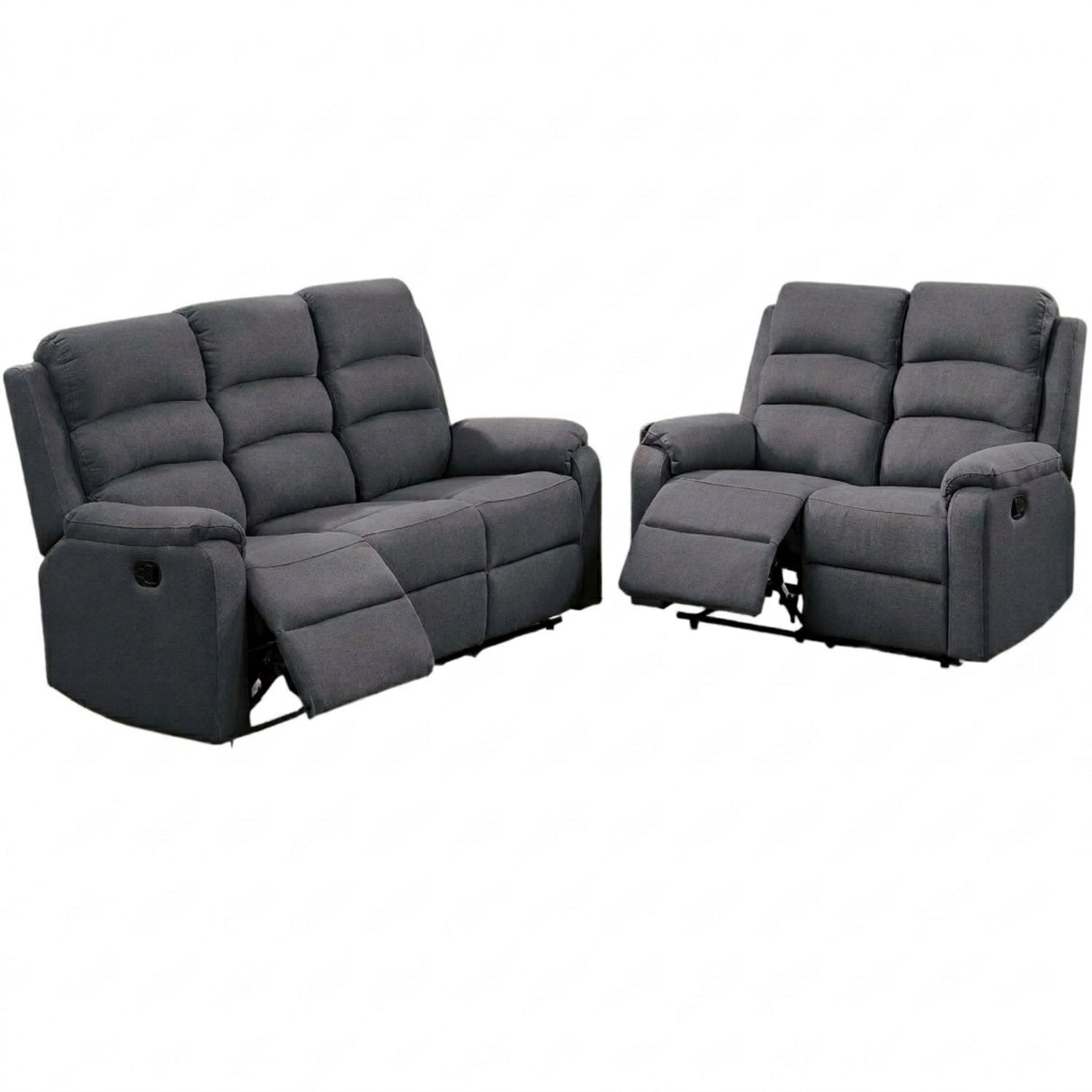 Modern Living Room Set With Manual Recliner