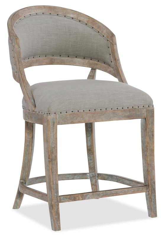 Boheme Garnier Barrel Back Counter Stool - 5750-25350-MWD