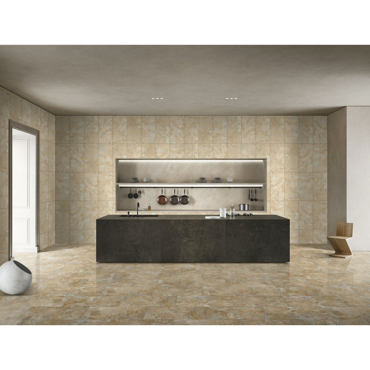 Textured Finished, 3D Tiles For Wall Decoration (Set of 4)