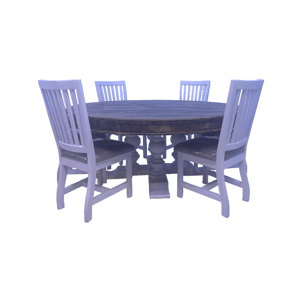 Arthur Dining Table & 4 Chairs - ARTHURTB+ARTHURT+AIRLINEWx4