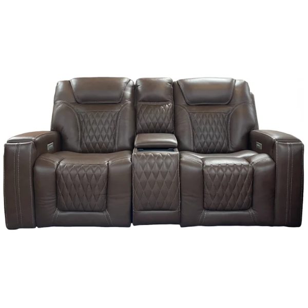 Z Kona Tobacco Triple PWR Sofa and Loveseat - M00031S+M00031L