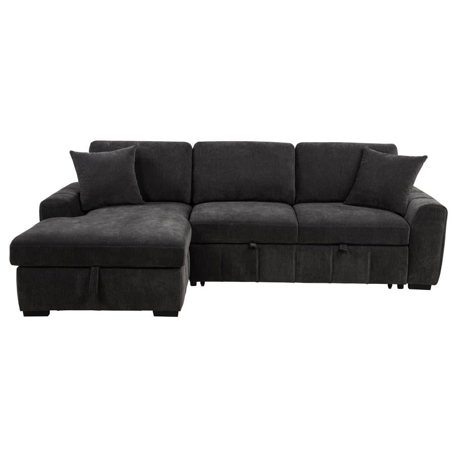 Pastrana Upholstered Sleeper Sectional Sofa LAF Chaise Grey - 500349