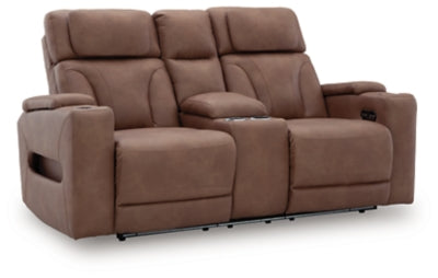 Clean-Slate Power Reclining Loveseat with Console - PC5010118