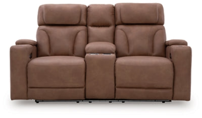 Clean-Slate Power Reclining Loveseat with Console - PC5010118