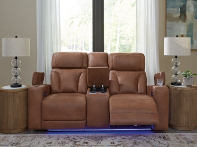Clean-Slate Power Reclining Loveseat with Console - PC5010118