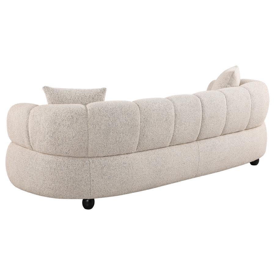 Whitney Contemporary Channel Tufted Boucle Upholstered Sofa - 503721