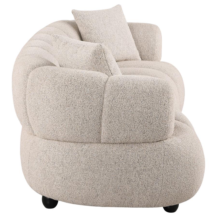 Whitney Contemporary Channel Tufted Boucle Upholstered Sofa - 503721