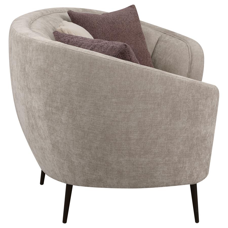 Ellorie 3-piece Upholstered Curved Sofa Set Beige - 504837-S3