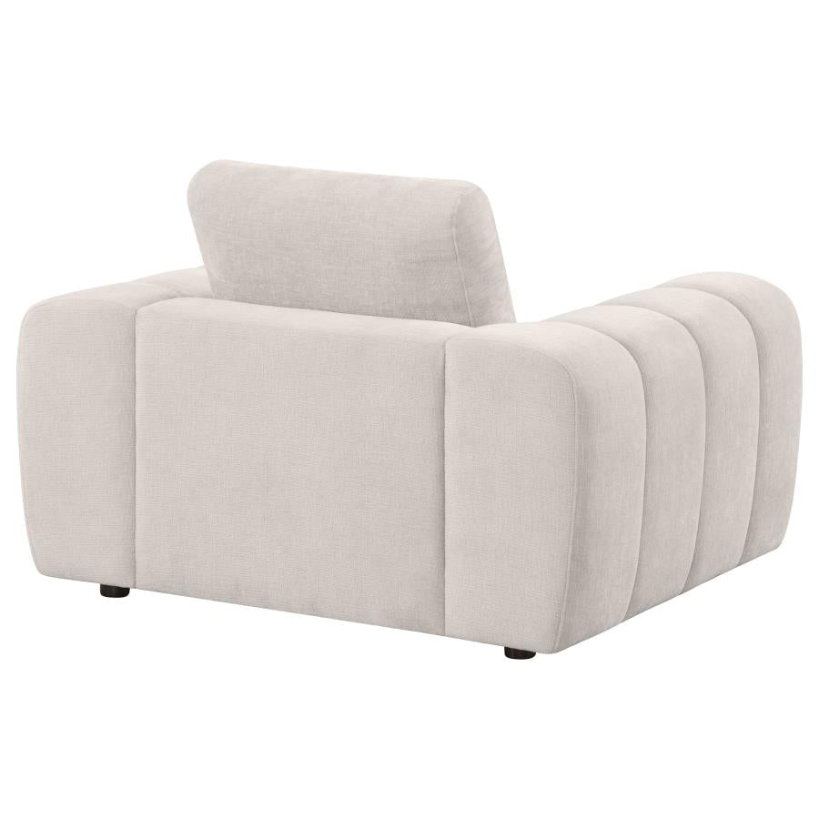 Burnett Chenille Upholstered Accent Chair Ivory - 504957