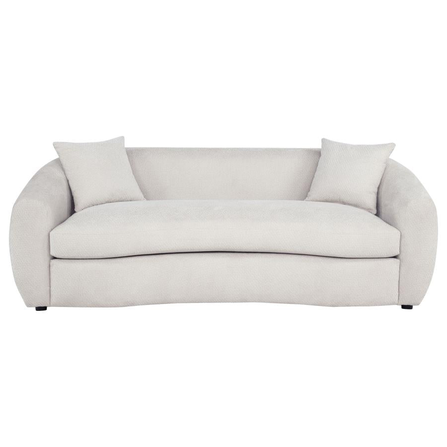 Isabella Fabric Upholstered Sofa Sand - 504971