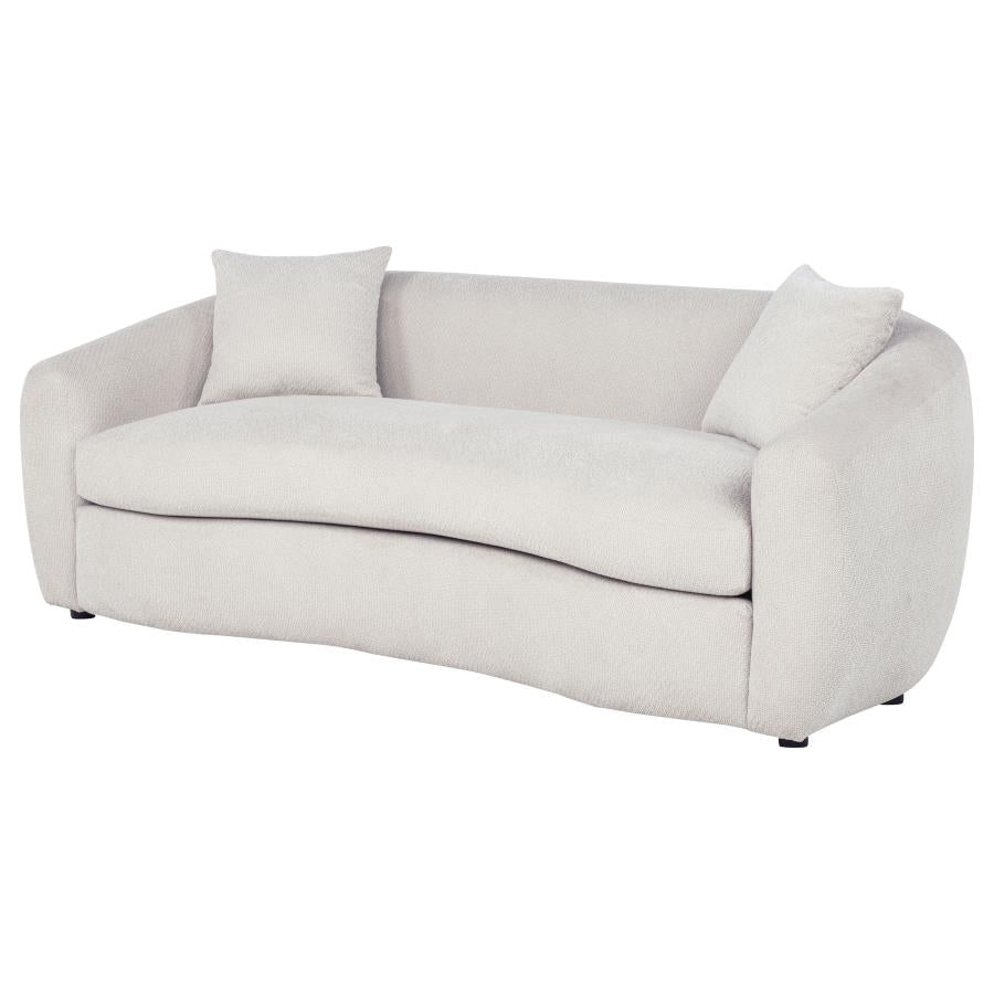 Isabella Fabric Upholstered Sofa Sand - 504971