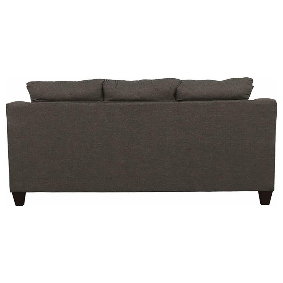 Salizar 3-piece Upholstered Flared Arm Sofa Set Grey - 506021-S3