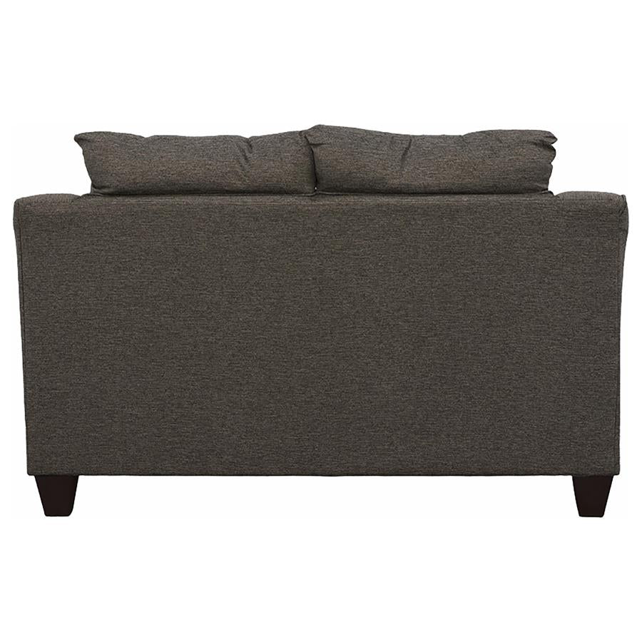Salizar 3-piece Upholstered Flared Arm Sofa Set Grey - 506021-S3