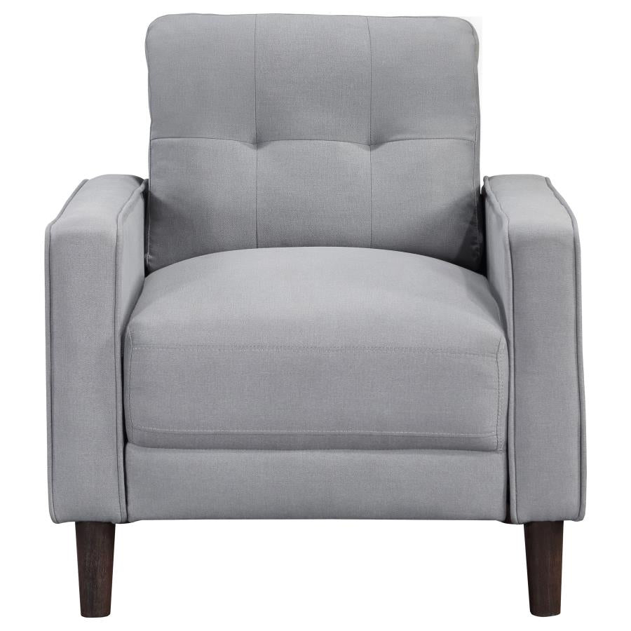 Bowen 3-piece Upholstered Track Arm Tufted Sofa Set Grey - 506781-S3