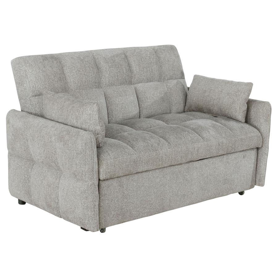 Cotswold Upholstered Convertible Sleeper Sofa Bed Light Grey - 508307