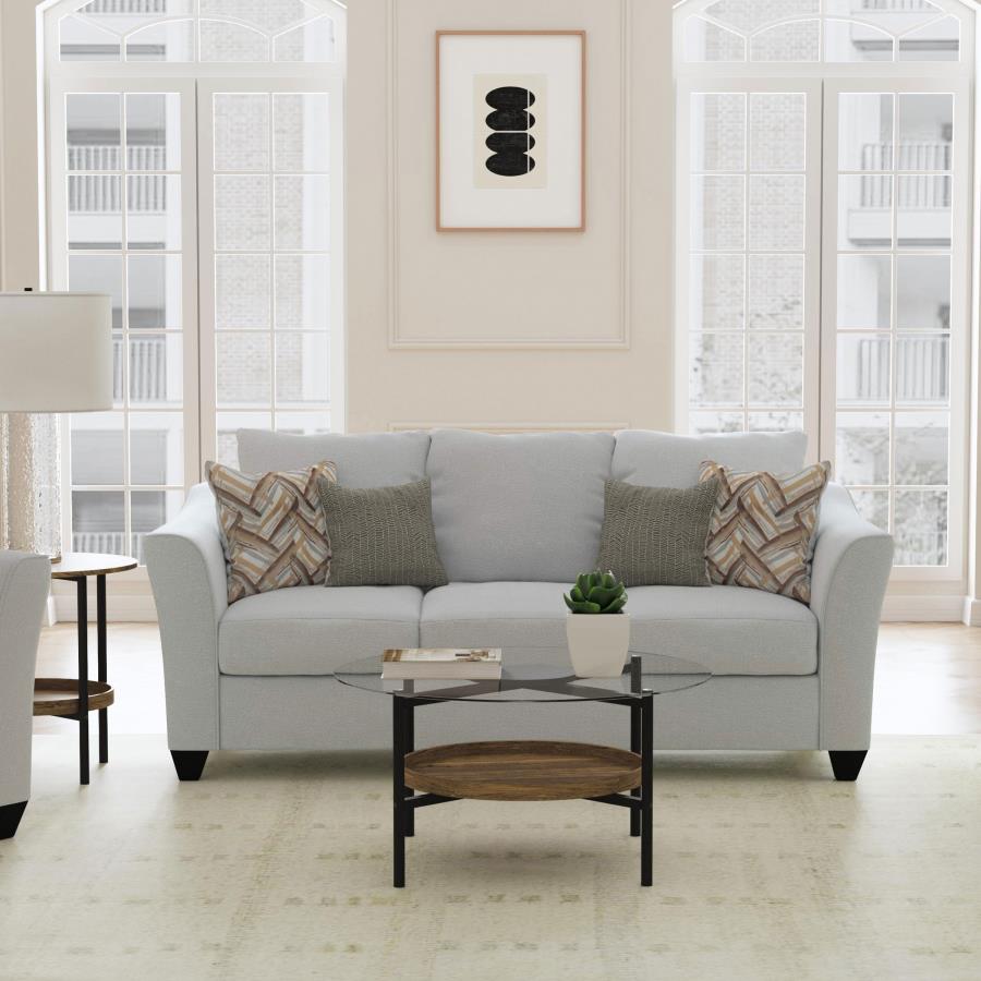 Salizar Upholstered Flared Arm Sofa Sand - 508581
